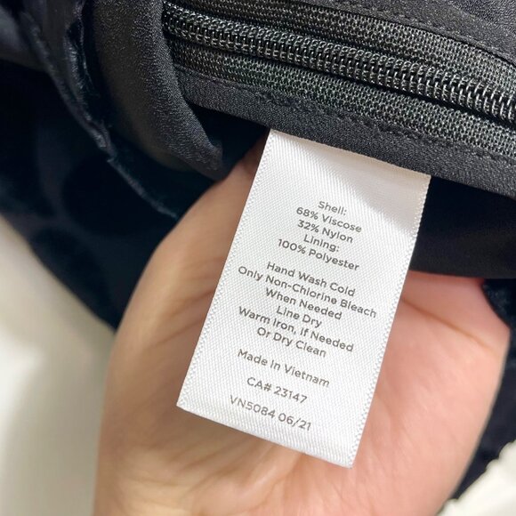 Talbots Heart  Print Velvet Blouson Top in Black Size Mp - Picture 11 of 13